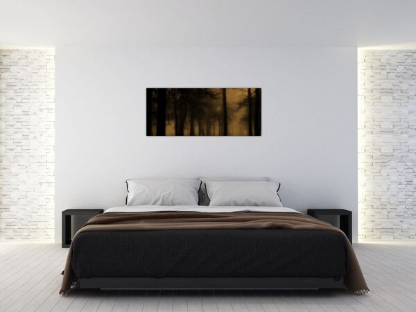 Kép - Sötét erdő (120x50 cm)