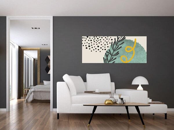 Kép - Absztrakt lapok N⁰1 (120x50 cm)