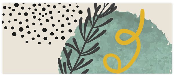 Kép - Absztrakt lapok N⁰1 (120x50 cm)