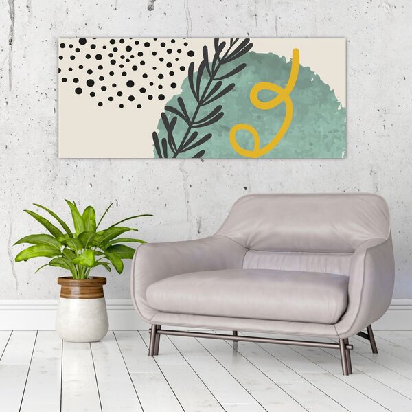 Kép - Absztrakt lapok N⁰1 (120x50 cm)