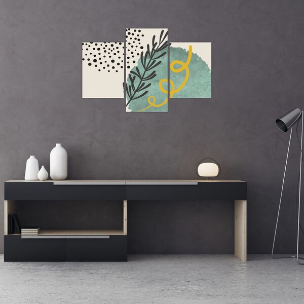Kép - Absztrakt lapok N⁰1 (90x60 cm)