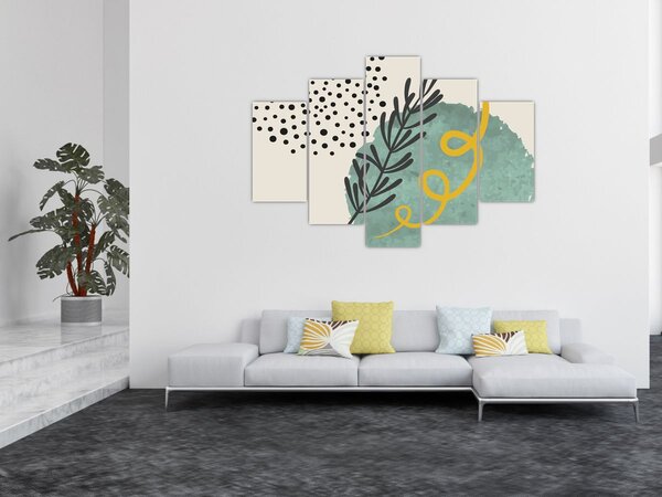 Kép - Absztrakt lapok N⁰1 (150x105 cm)