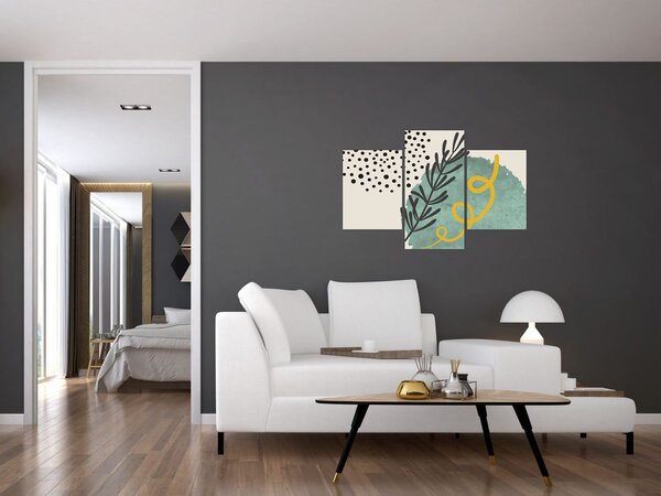 Kép - Absztrakt lapok N⁰1 (90x60 cm)