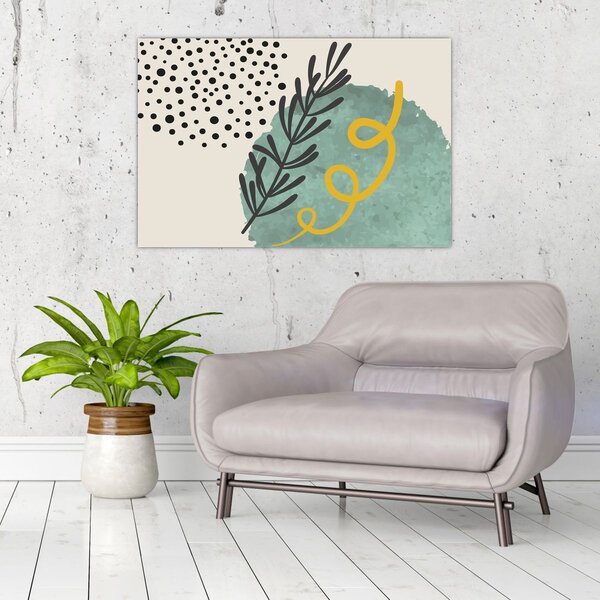 Kép - Absztrakt lapok N⁰1 (90x60 cm)
