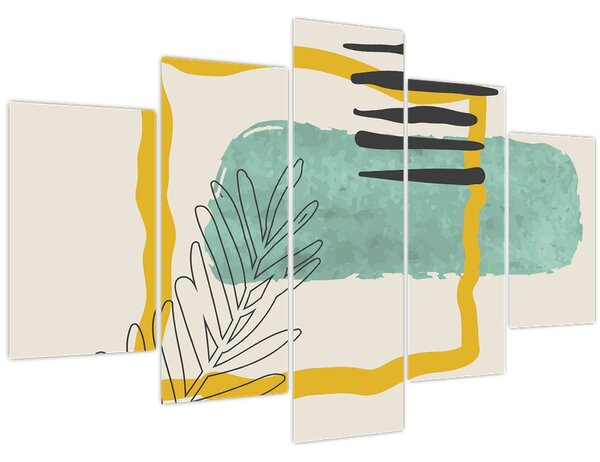 Kép - Absztrakt lapok N⁰2 (150x105 cm)