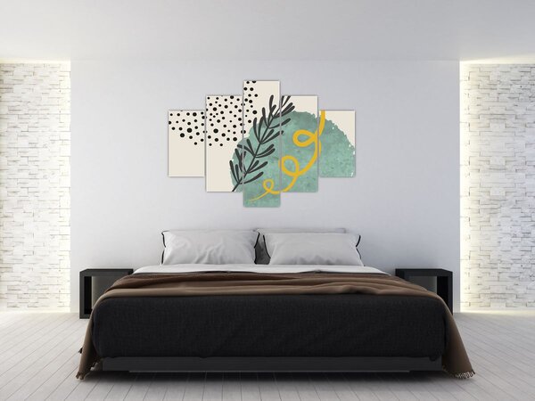 Kép - Absztrakt lapok N⁰1 (150x105 cm)
