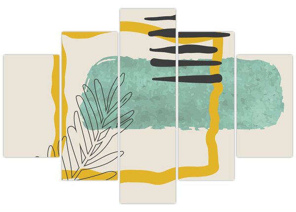 Kép - Absztrakt lapok N⁰2 (150x105 cm)
