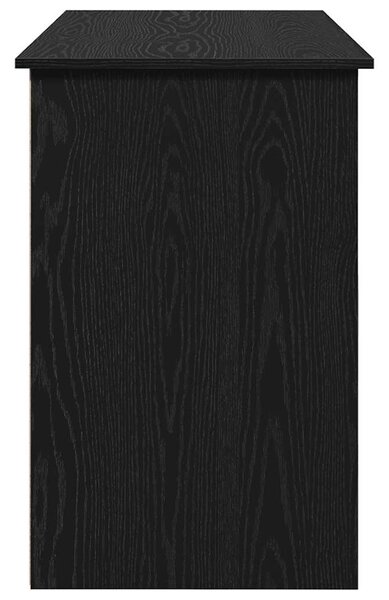 Fekete szerelt fa íróasztal 102x50x75 cm