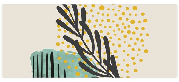 Kép - Absztrakt lapok N⁰3 (120x50 cm)