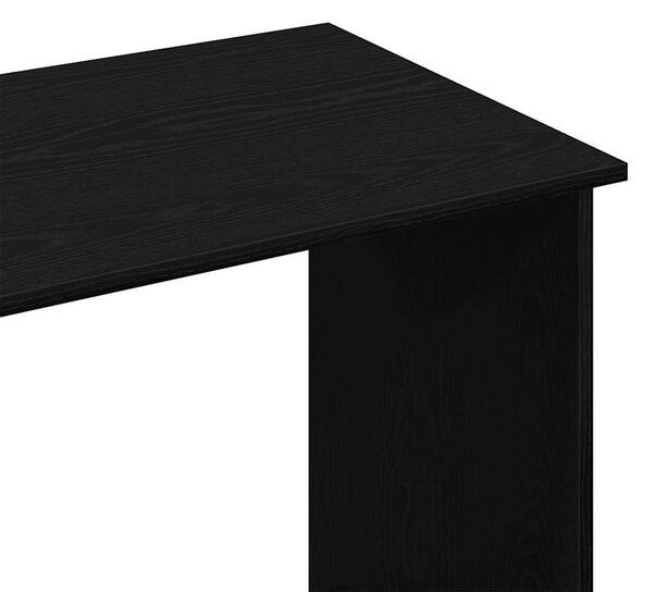 Fekete szerelt fa íróasztal 102x50x75 cm