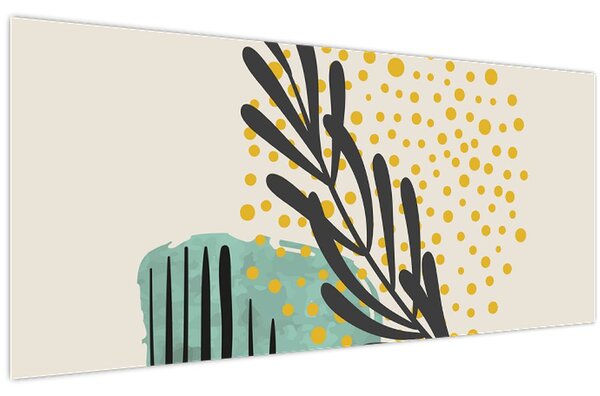 Kép - Absztrakt lapok N⁰3 (120x50 cm)