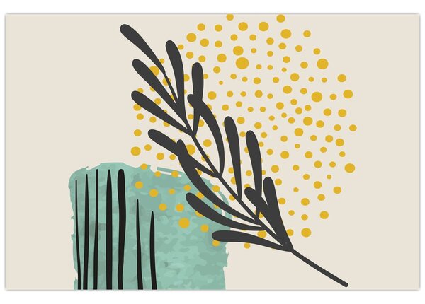 Kép - Absztrakt lapok N⁰3 (90x60 cm)