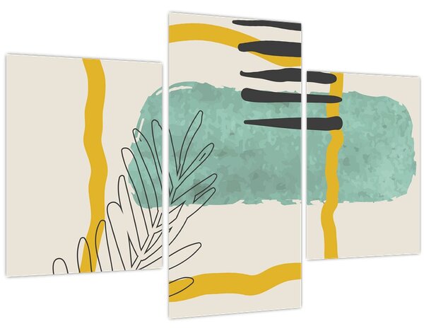 Kép - Absztrakt lapok N⁰2 (90x60 cm)