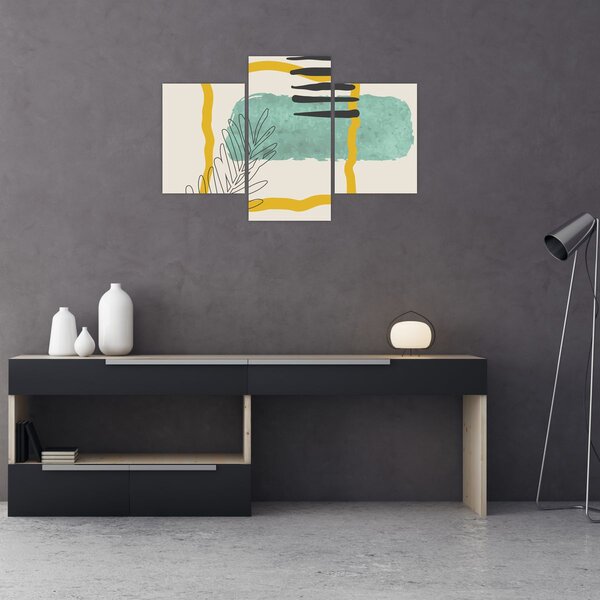 Kép - Absztrakt lapok N⁰2 (90x60 cm)