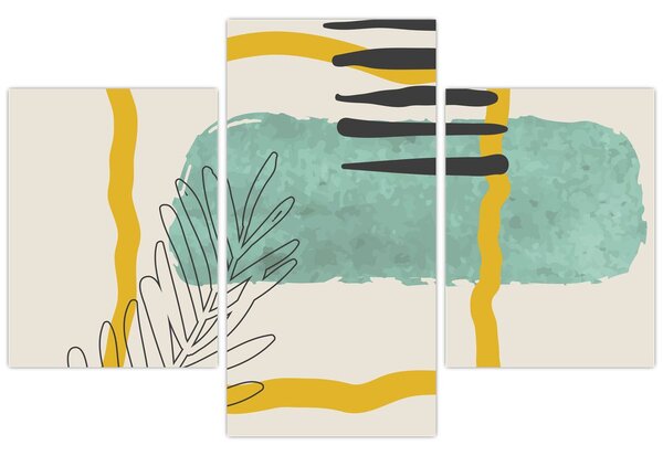 Kép - Absztrakt lapok N⁰2 (90x60 cm)