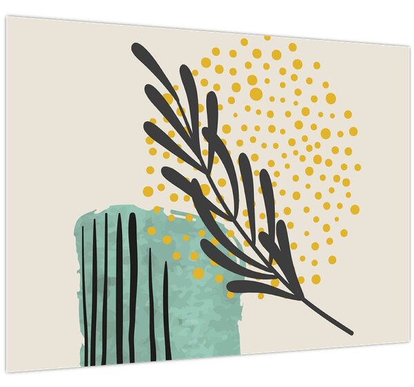 Kép - Absztrakt lapok N⁰3 (70x50 cm)