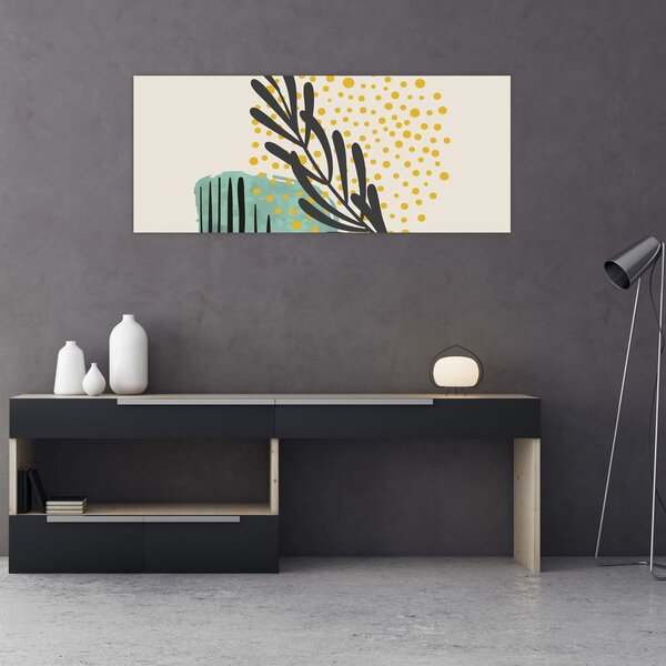 Kép - Absztrakt lapok N⁰3 (120x50 cm)