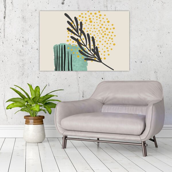Kép - Absztrakt lapok N⁰3 (90x60 cm)