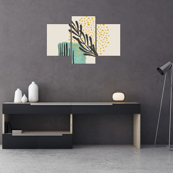 Kép - Absztrakt lapok N⁰3 (90x60 cm)