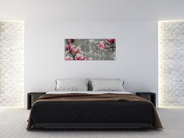Kép virággal (120x50 cm)