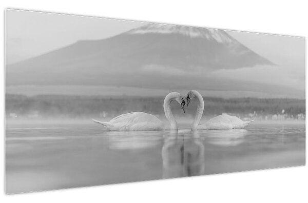 Kép - Szerelmes hattyúk (120x50 cm)