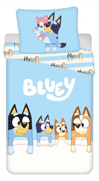 Bluey Family ágyneműhuzat 140×200cm, 70x90 cm