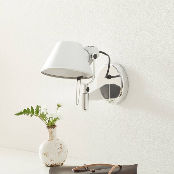 Artemide Tolomeo Faretto - designer fali lámpa, Alu / szürke / cink, Folyosó, Alumínium, Dizájn