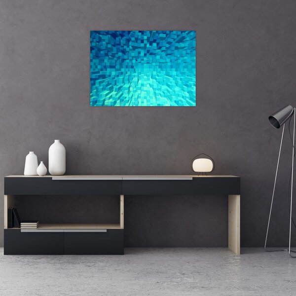 Absztrakt kocka kép (70x50 cm)