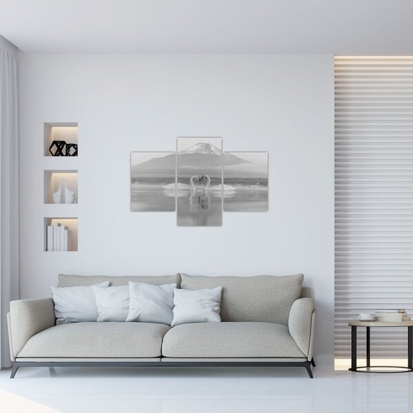 Kép - Szerelmes hattyúk (90x60 cm)