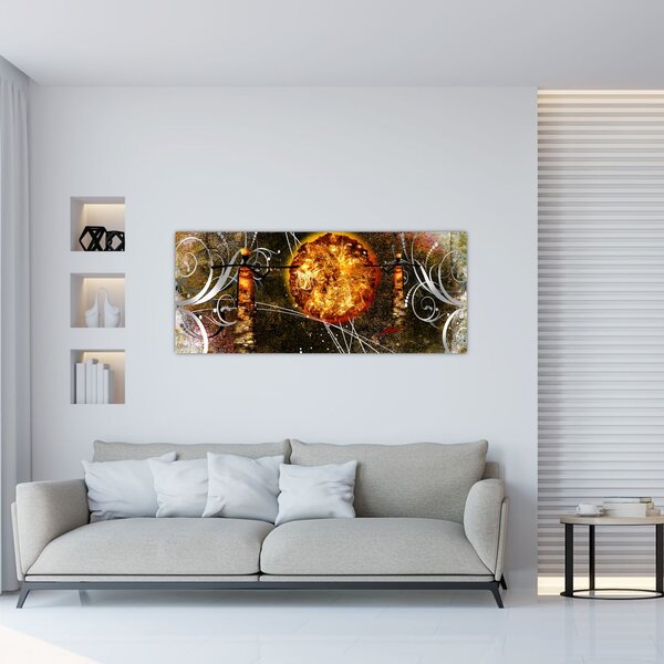 Egy őskori festmény képe (120x50 cm)