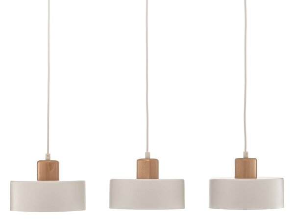 EMIBIG LIGHTING Tako függő világítás, 3 izzós, fehér, dimmelhető, Fehér / opál, Nappali / Étkező, fém, Modern