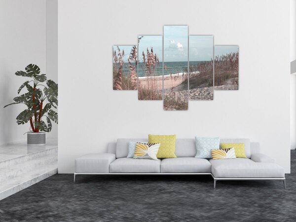 Kép - Rózsaszín strand (150x105 cm)