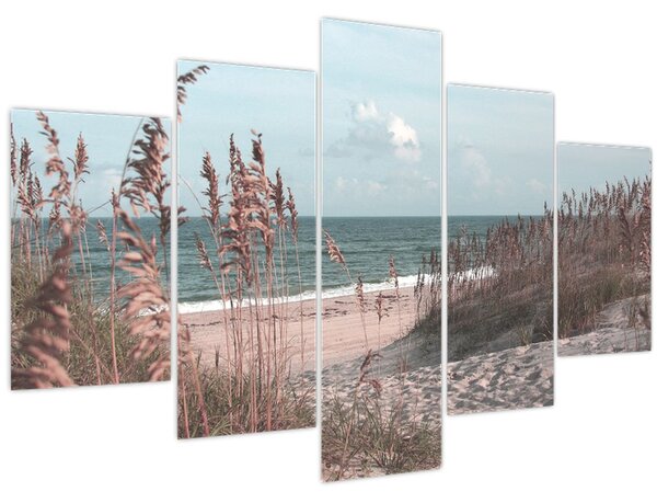 Kép - Rózsaszín strand (150x105 cm)