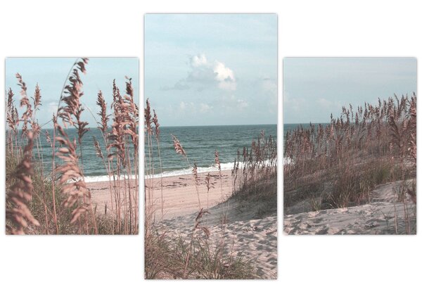 Kép - Rózsaszín strand (90x60 cm)