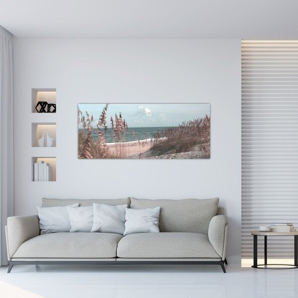 Kép - Rózsaszín strand (120x50 cm)