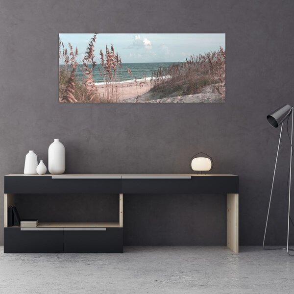 Kép - Rózsaszín strand (120x50 cm)