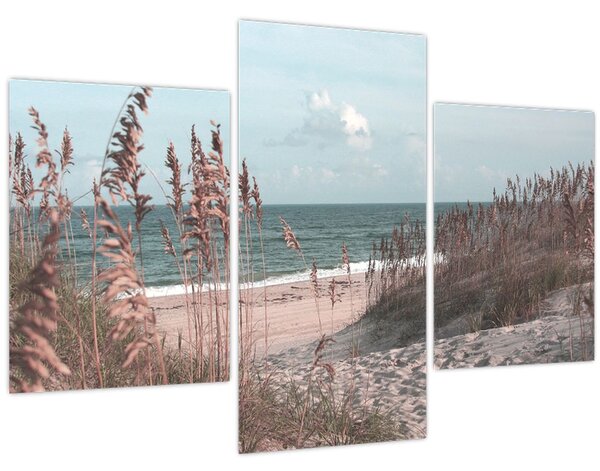 Kép - Rózsaszín strand (90x60 cm)