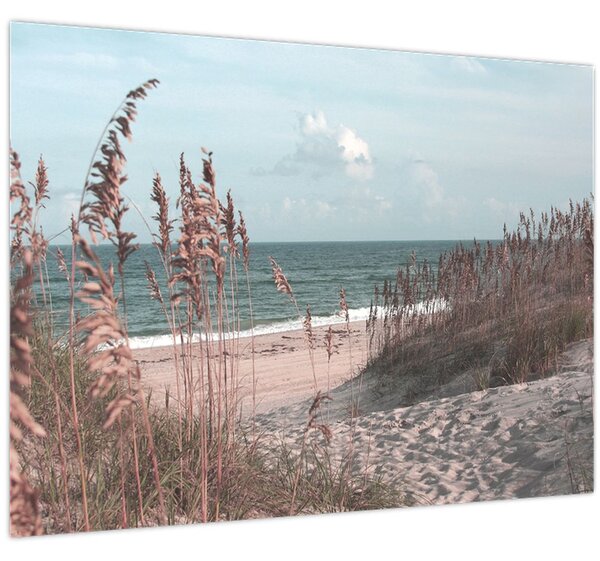 Kép - Rózsaszín strand (70x50 cm)