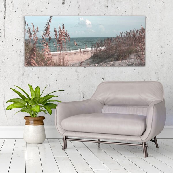 Kép - Rózsaszín strand (120x50 cm)