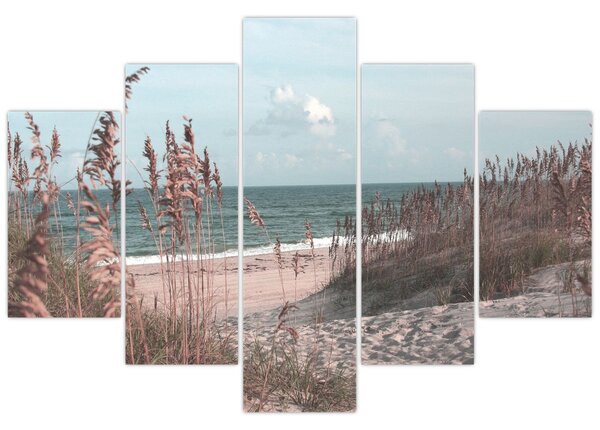 Kép - Rózsaszín strand (150x105 cm)