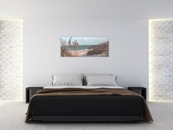 Kép - Rózsaszín strand (120x50 cm)