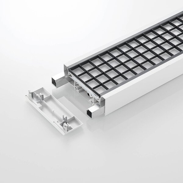 Arcchio Susi LED irodai függőlámpa, fehér, 120 cm, 4,000K, DALI, dimmelhető, Fehér / opál, Dolgozószoba / Iroda, Alumínium, Modern