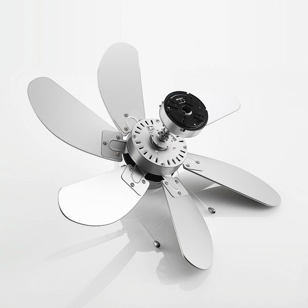 Lindby mennyezeti ventilátor világítással Minja, ezüst, csendes, 78cm, Alu / szürke / cink, Nappali / Étkező, fém, Modern