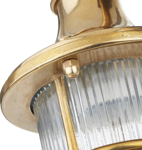 Moretti Luce Kültéri fali lámpa Ocean lámpa, sárgaréz, laterna, dimmelhető, Sárgaréz / arany, Folyosó, Sárgaréz, Tengeri