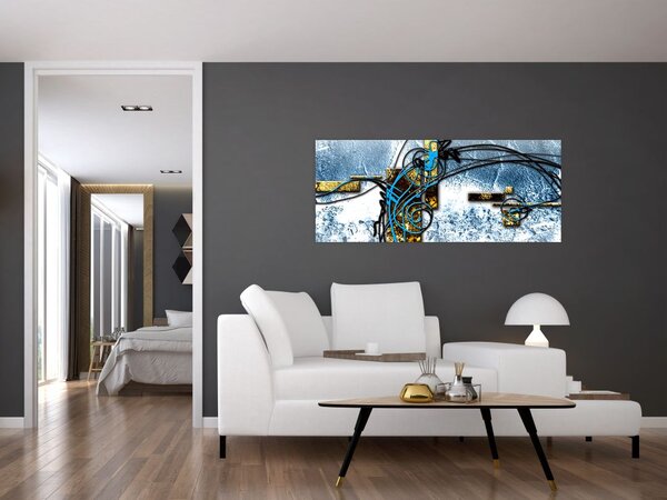 Absztrakt kép (120x50 cm)