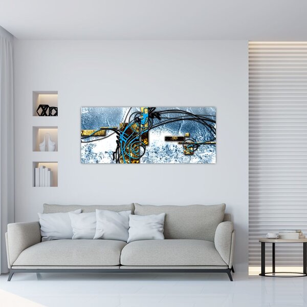Absztrakt kép (120x50 cm)