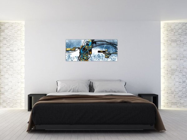 Absztrakt kép (120x50 cm)