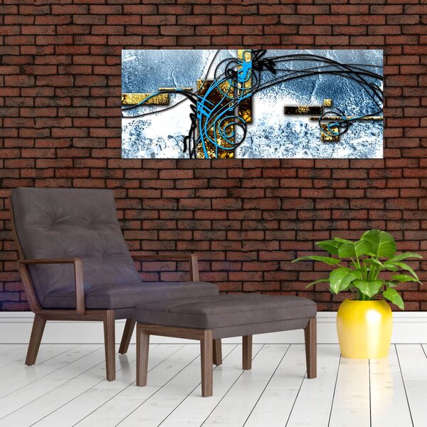 Absztrakt kép (120x50 cm)
