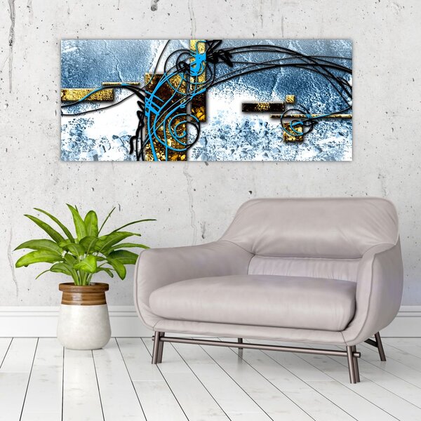 Absztrakt kép (120x50 cm)