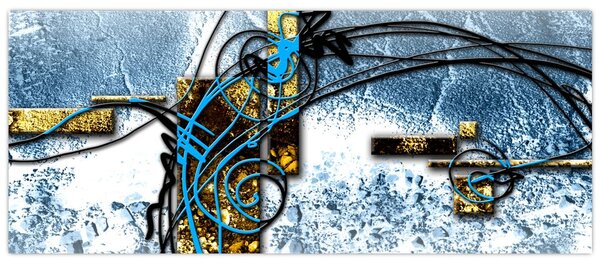 Absztrakt kép (120x50 cm)